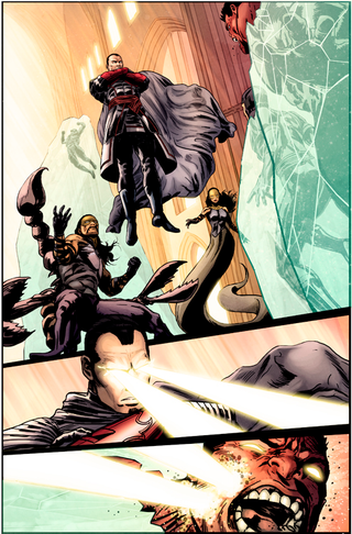 Illustration for article titled See Machine Man use his head (literally) in this exclusive art preview of Marvel's Hulk!